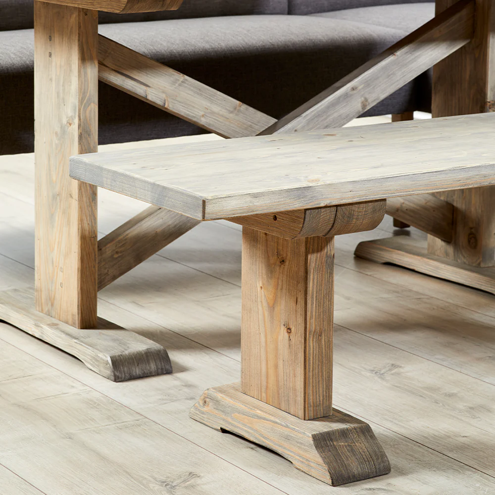 150cm Grafton Dining Table, Bench with Topper & Stanford Corner Bench Bundle - Image 2