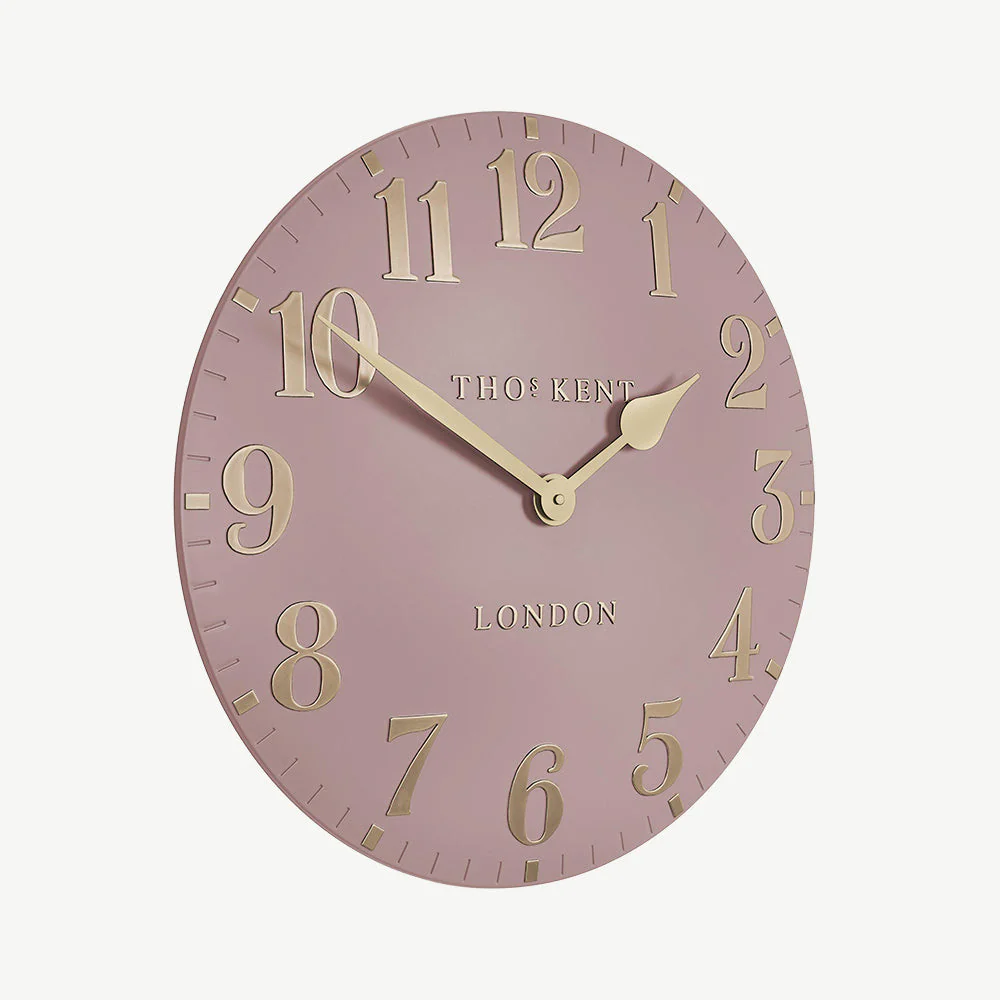 20 Arabic Wall Clock Blush Pink - Image 2