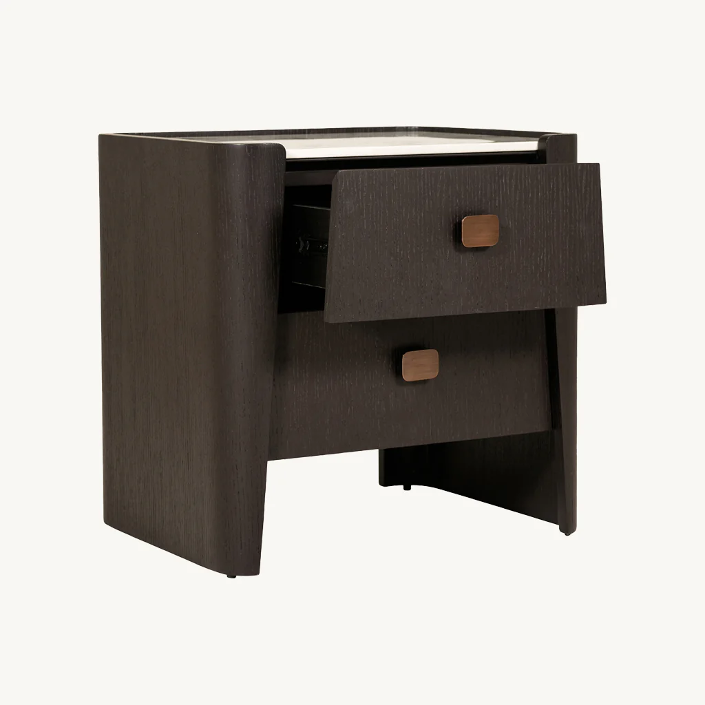Adara 2 Drawer Bedside Table - Image 2