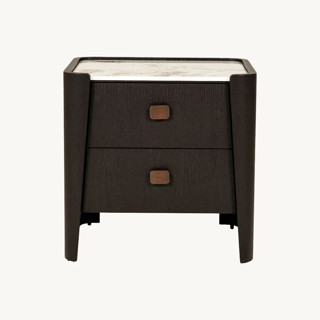 Adara 2 Drawer Bedside Table - Image 3