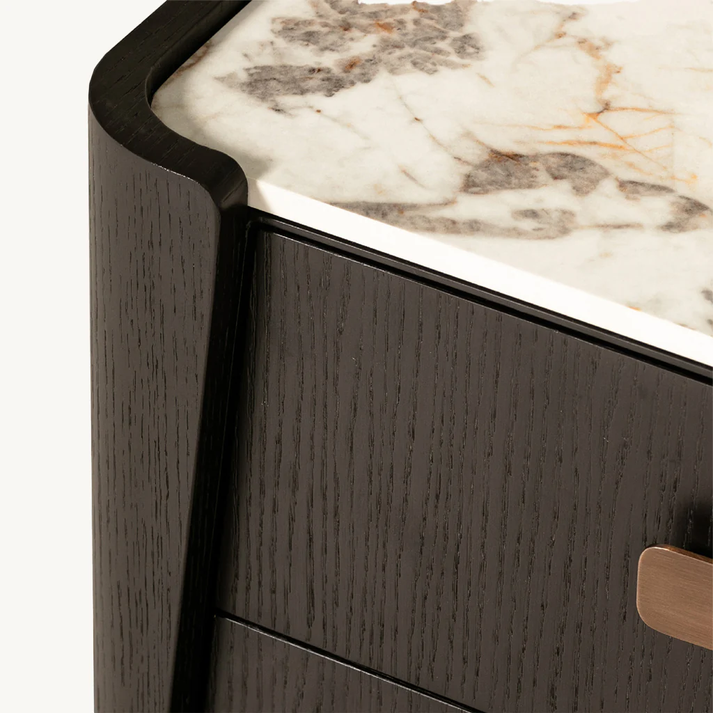 Adara 2 Drawer Bedside Table - Image 5