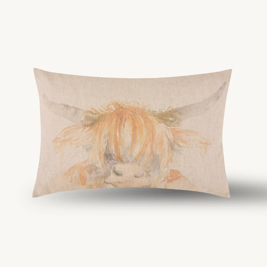 Aite Highland Cow Cushion - Image 3