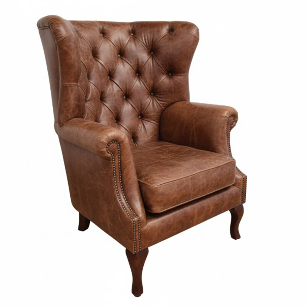 Albert Leather Armchair - Image 11
