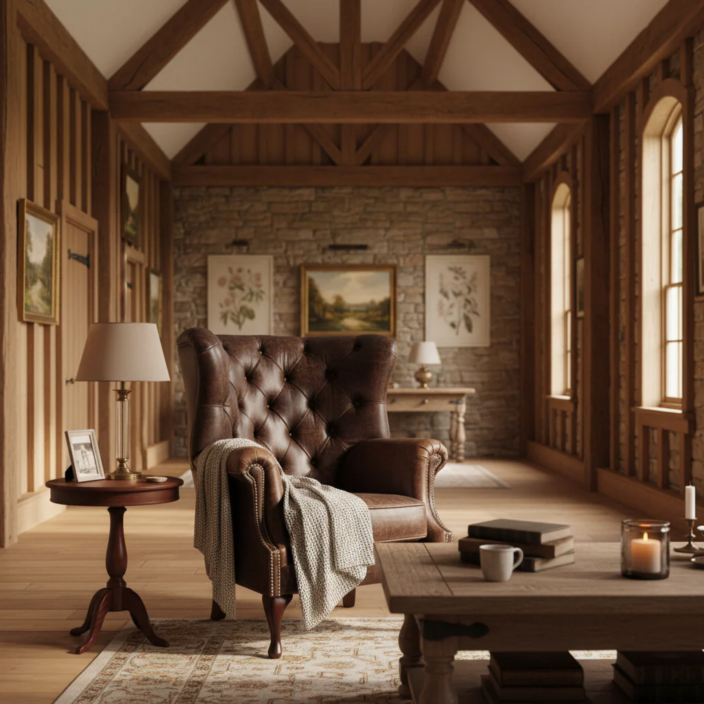 Albert Leather Armchair - Image 7