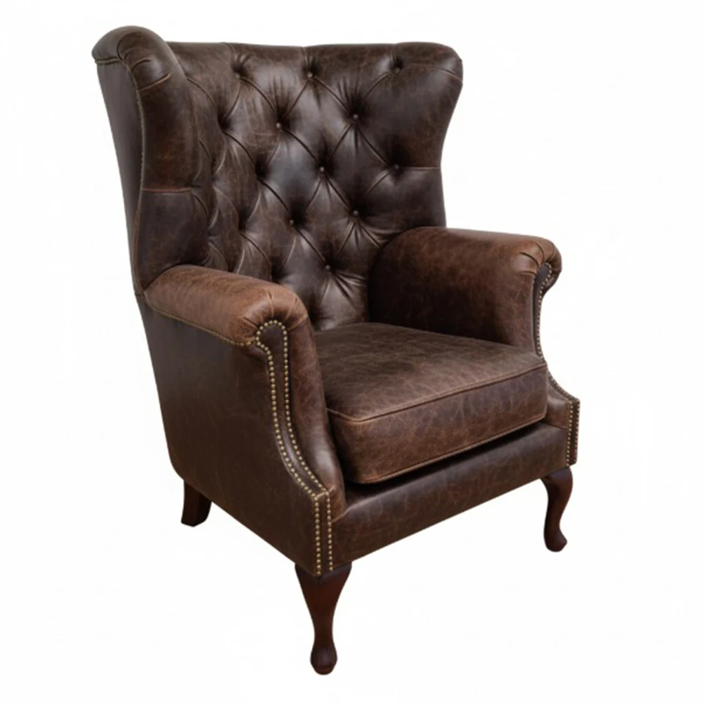 Albert Leather Armchair - Image 8