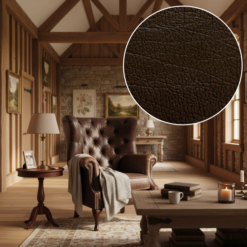 Albert Leather Armchair - Image 9