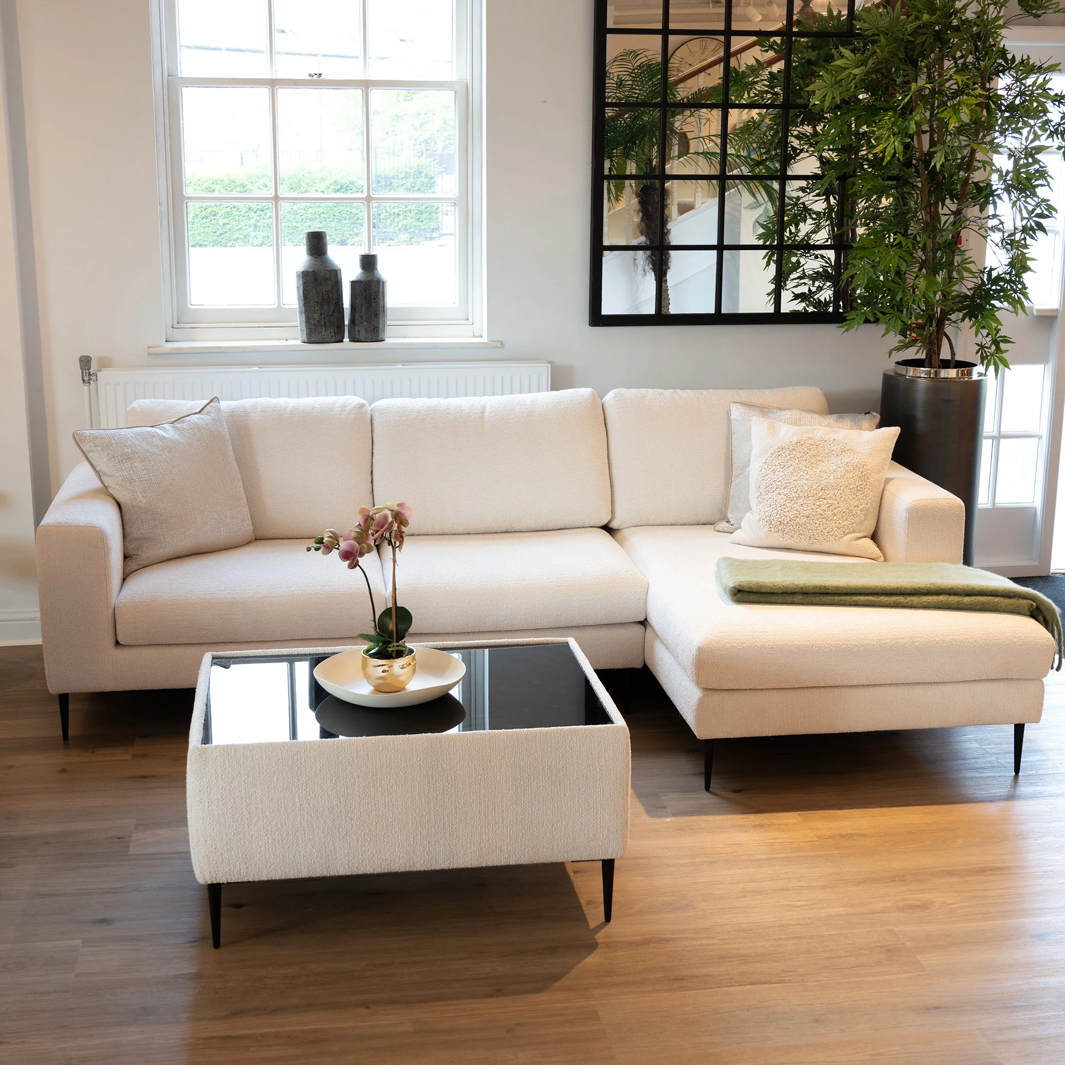 Amaya Footstool with Glass Top - Image 3