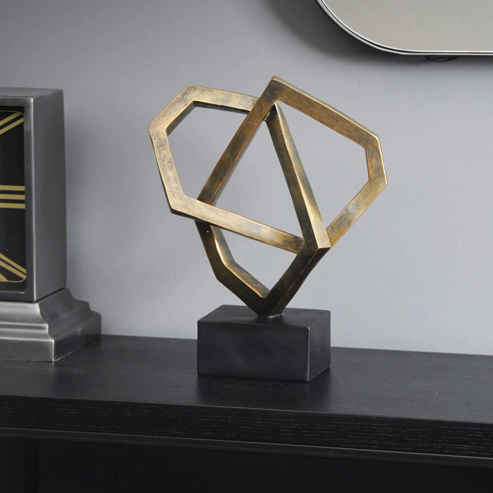 Antique Bronze Cubist Sculpture - Image 2