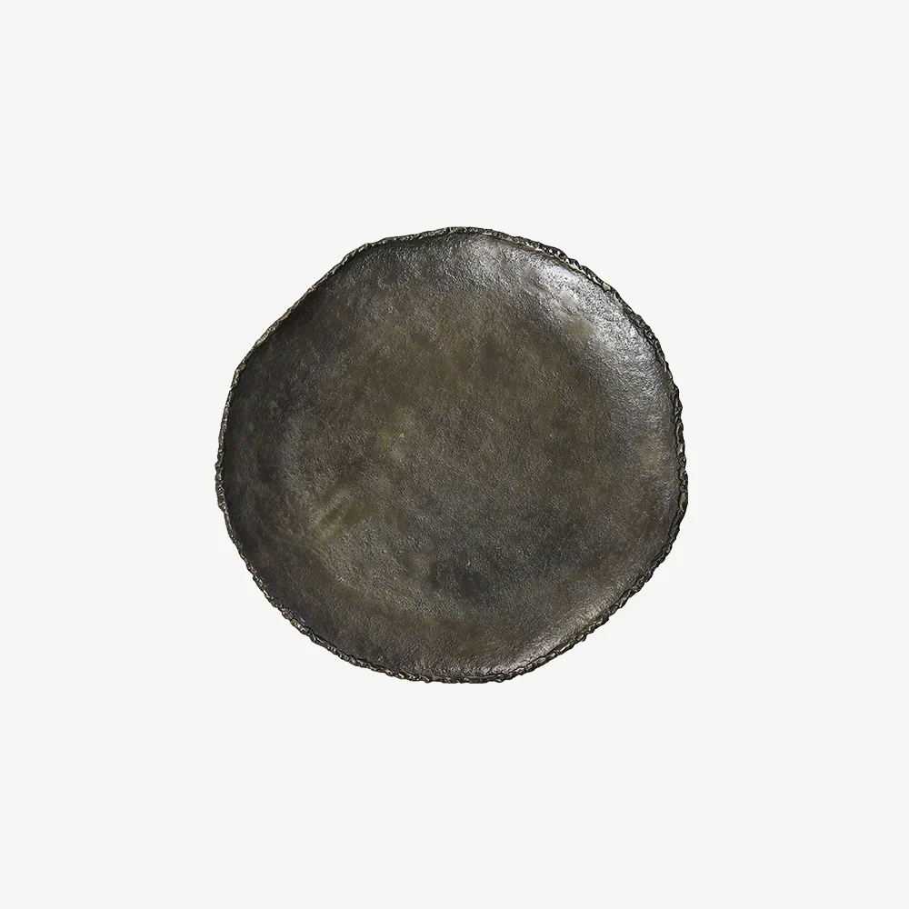 Antique Bronze Metal Dish - Image 2