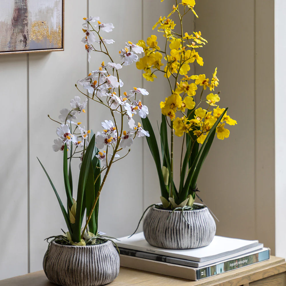 Artificial Orchid in Low Ceramic Pot - Image 6