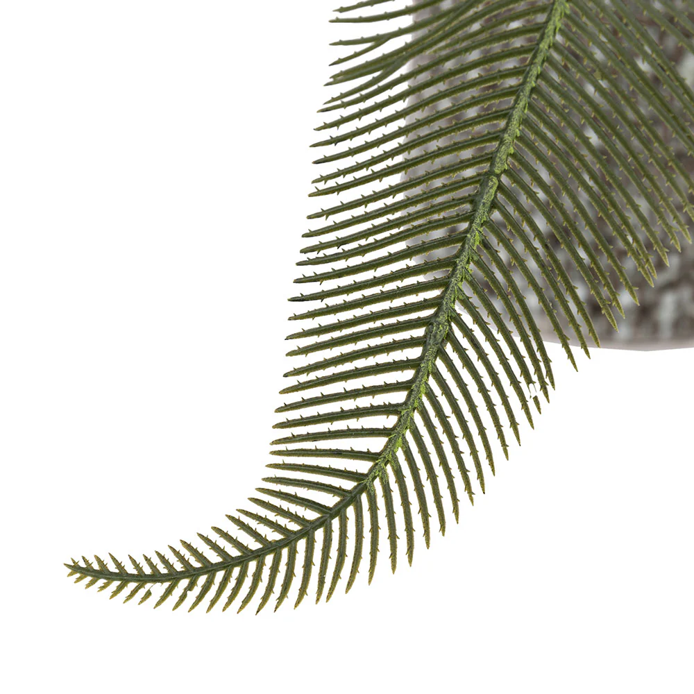 Artificial Wide Fern in Concrete Pot - Image 5