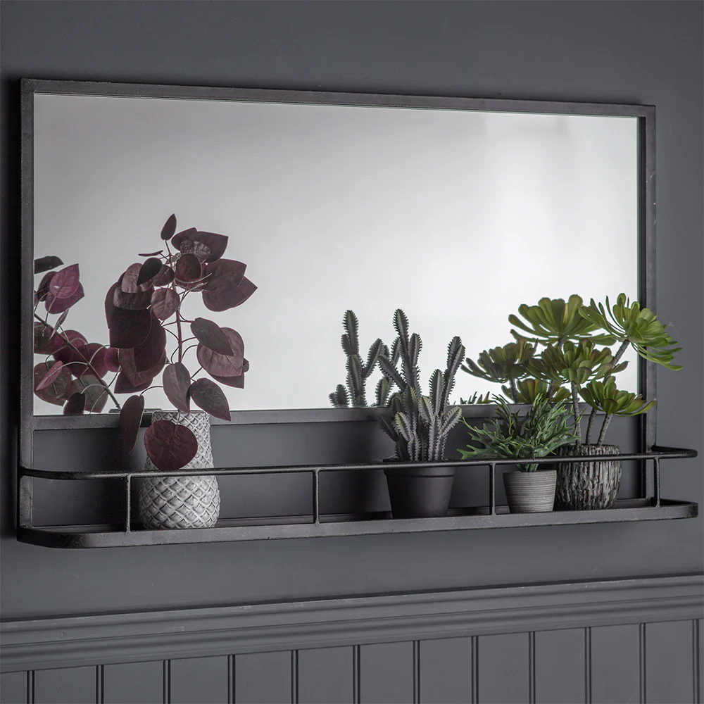 Austin Overmantel Mirror Charcoal