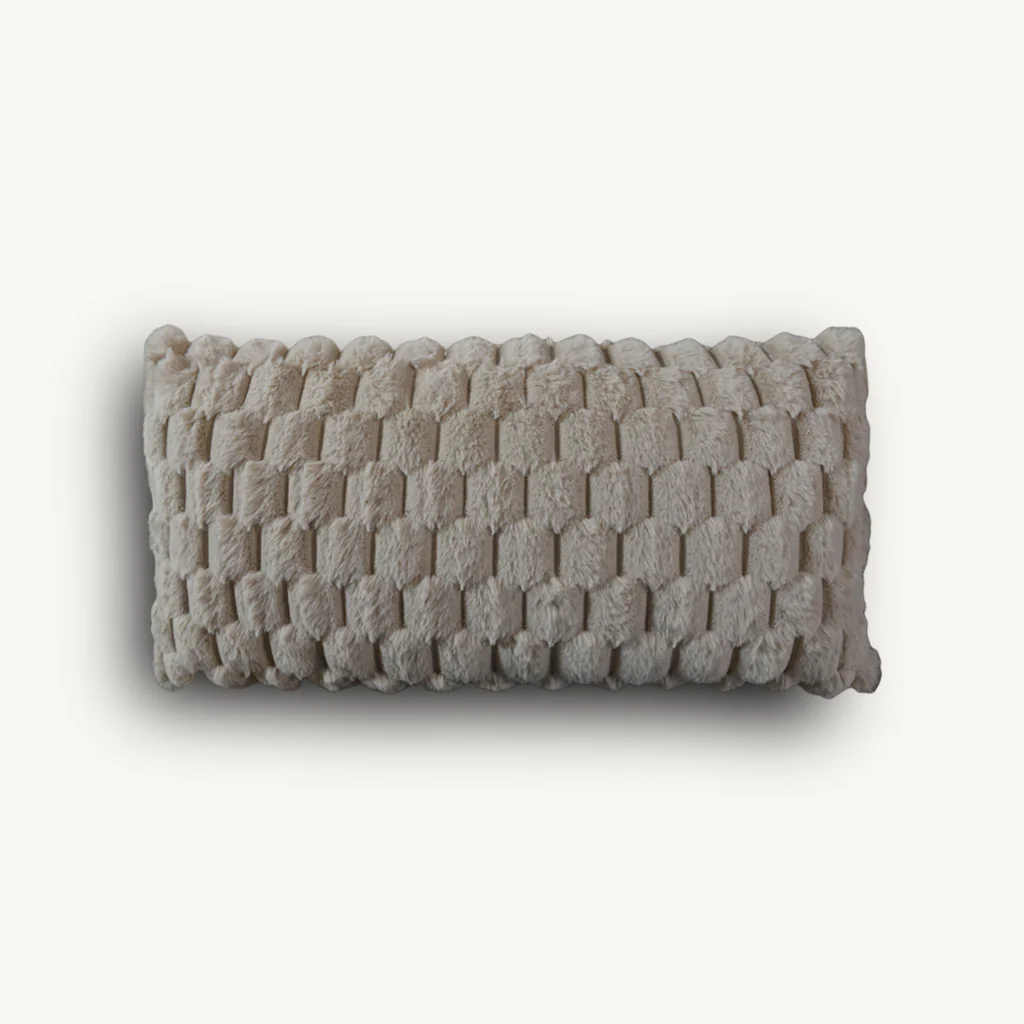 Beige Velvet Cushion - Image 3