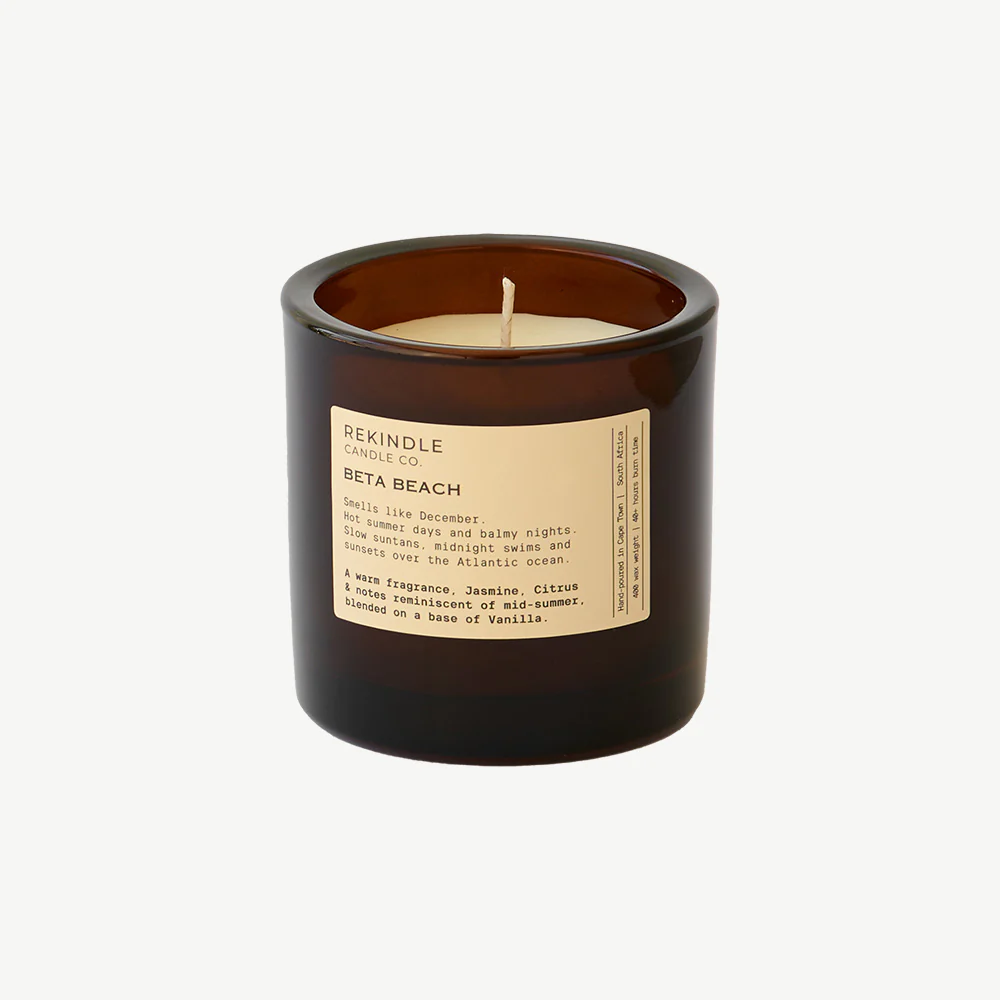 Beta Beach Amber Large Glass Candle