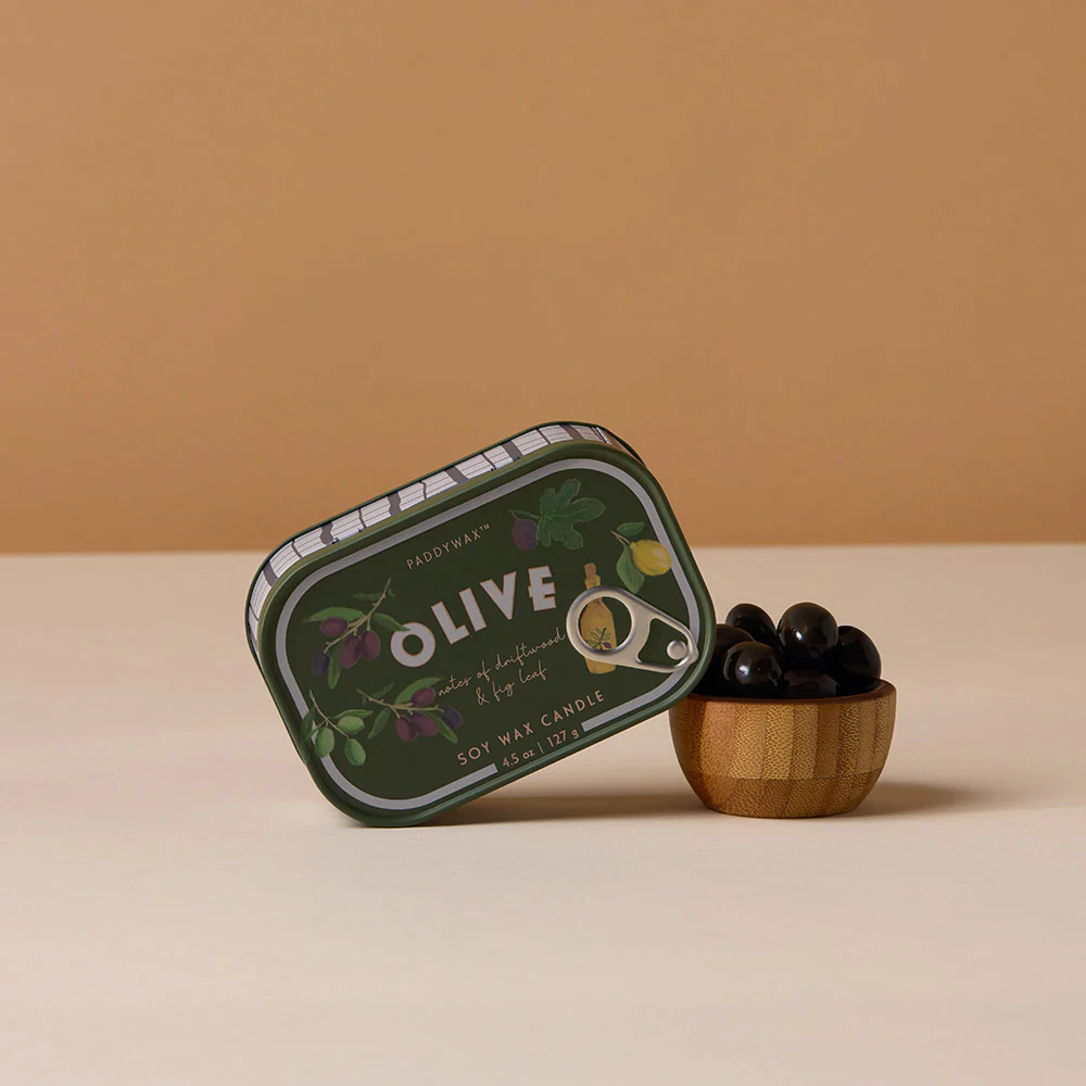 Bistro Fig & Olive Tin Scented Candle - Image 2