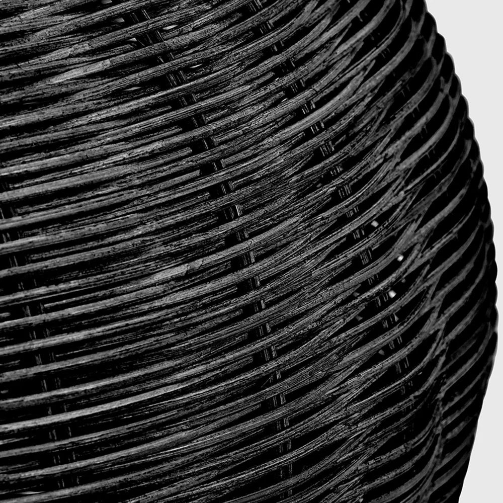 Black Rattan Table Lamp - Image 4