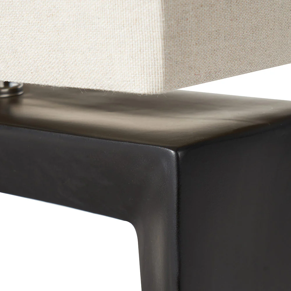 Black Block Table Lamp - Image 5