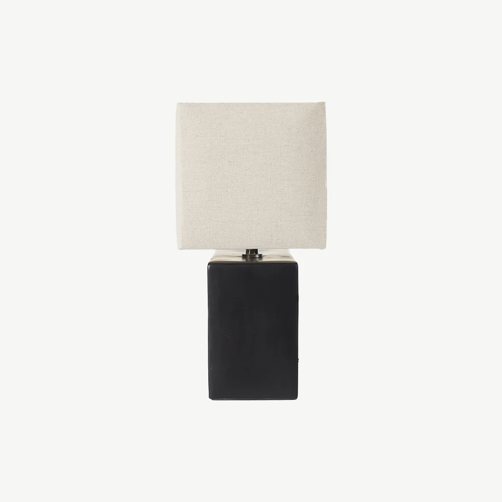 Black Block Table Lamp - Image 7
