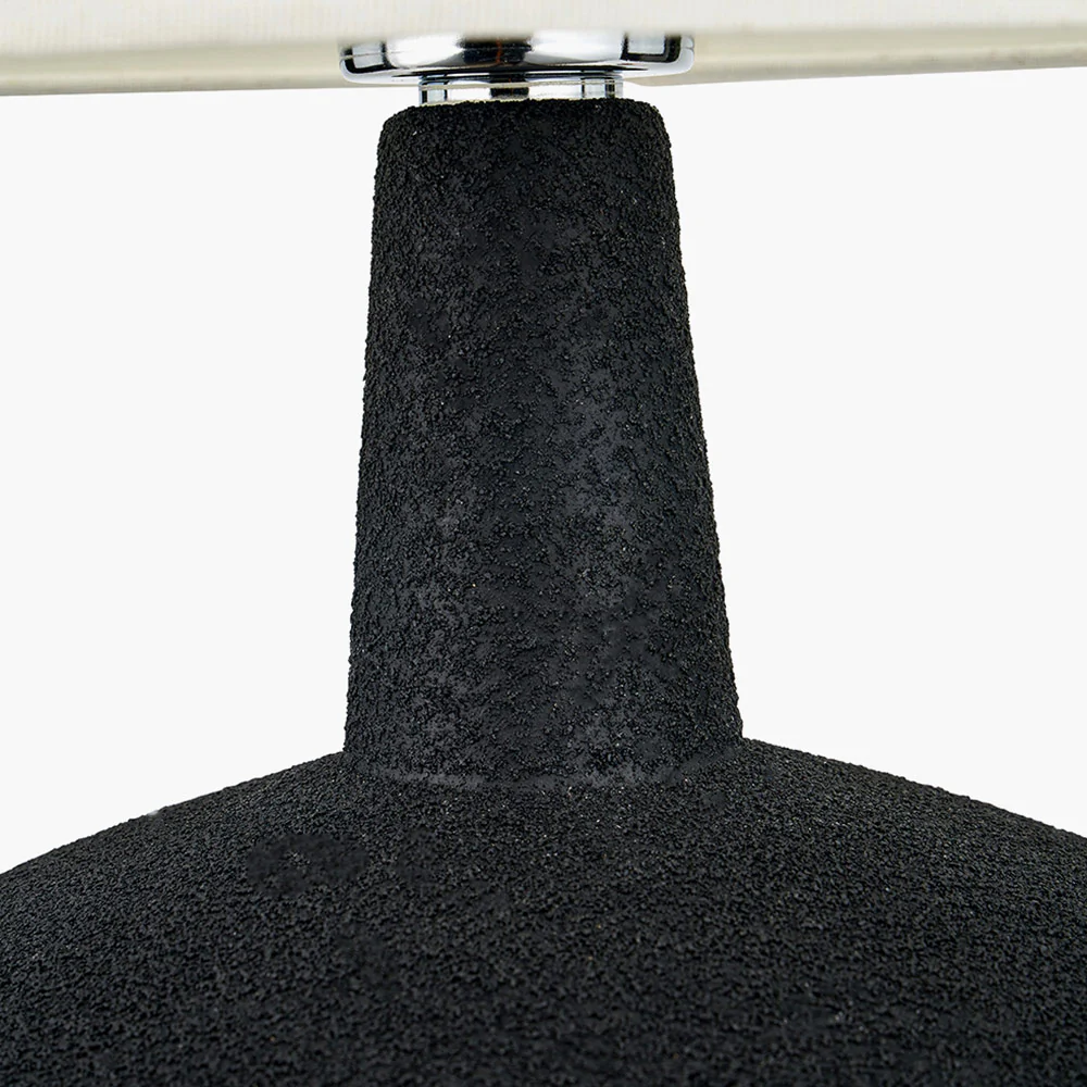 Wood Effect Textured Ceramic Table Lamp - Image 4