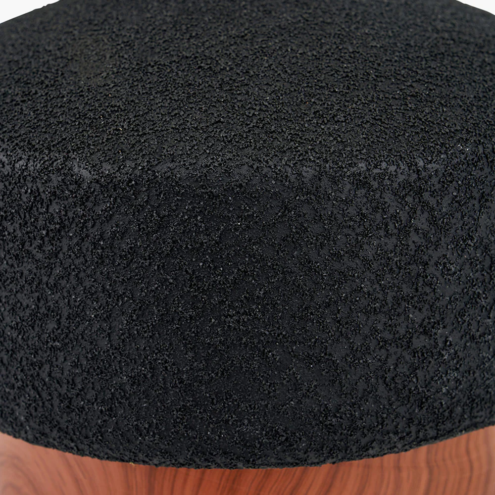 Wood Effect Textured Ceramic Table Lamp - Image 5