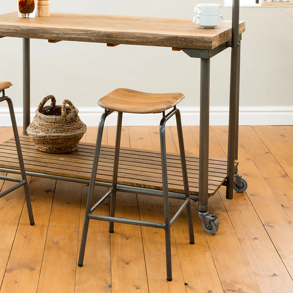 Rustic Lab Stool - Image 2