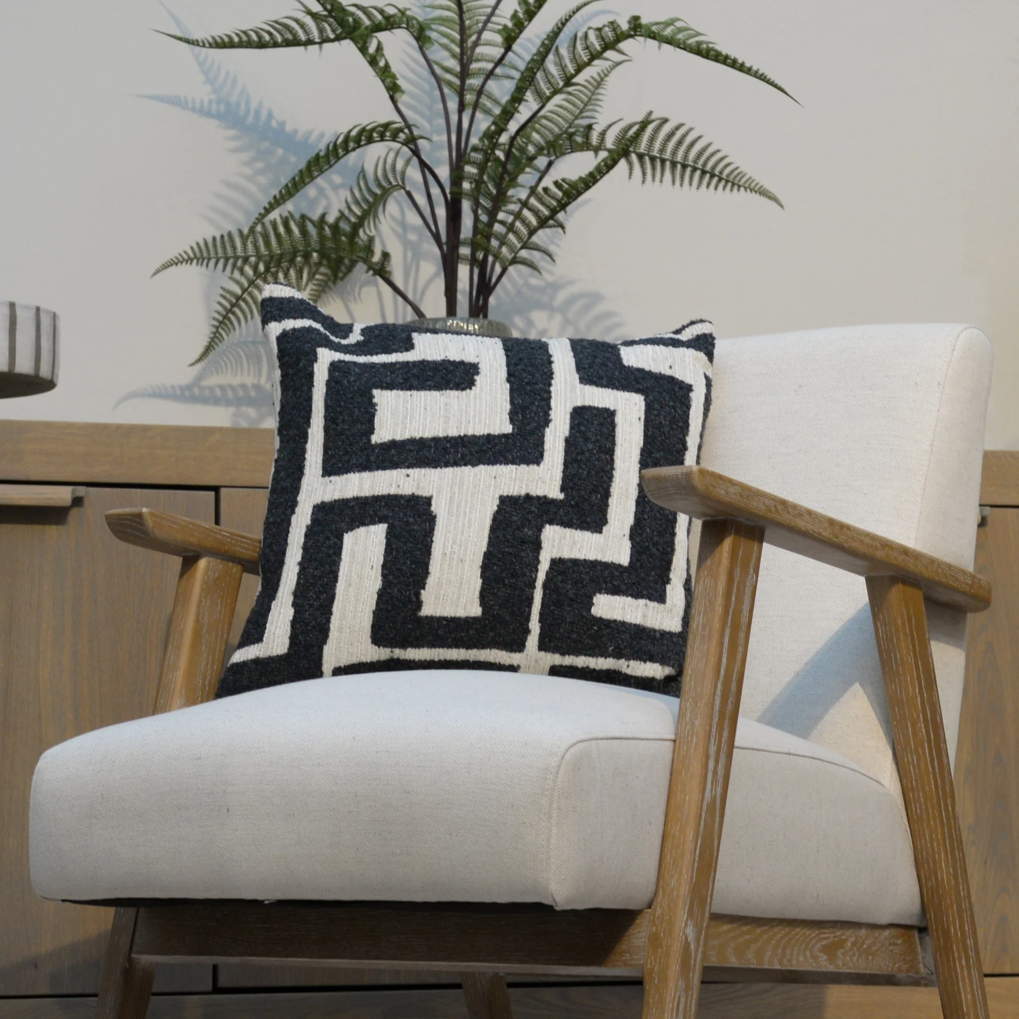 Boucle Geometric Cushion - Image 2