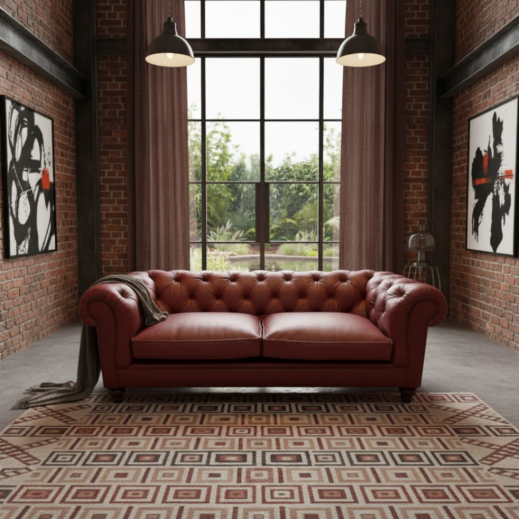 Britannia Leather Sofa - Image 4