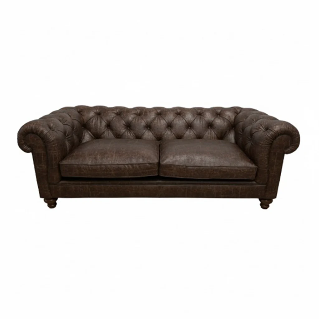 Britannia Rub-off Leather Sofa - Image 14