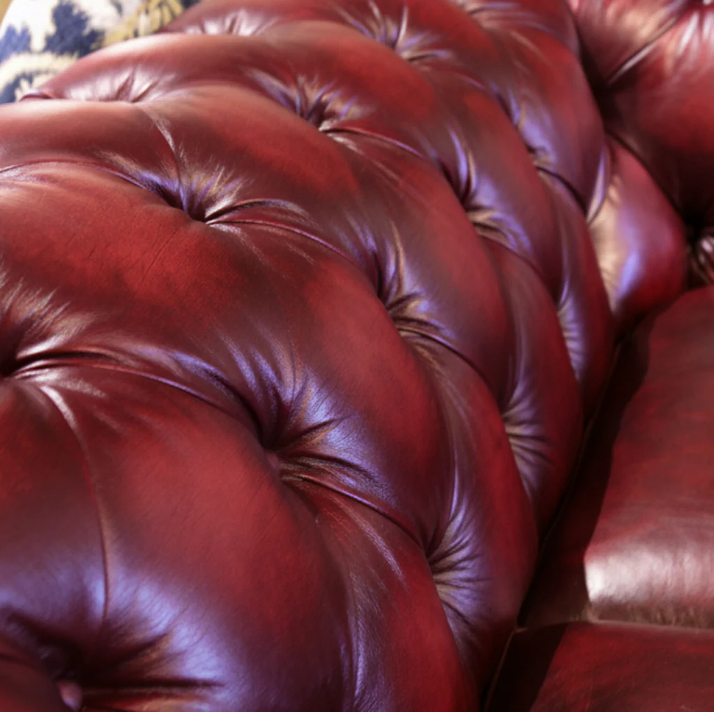 Britannia Rub-off Leather Sofa - Image 7