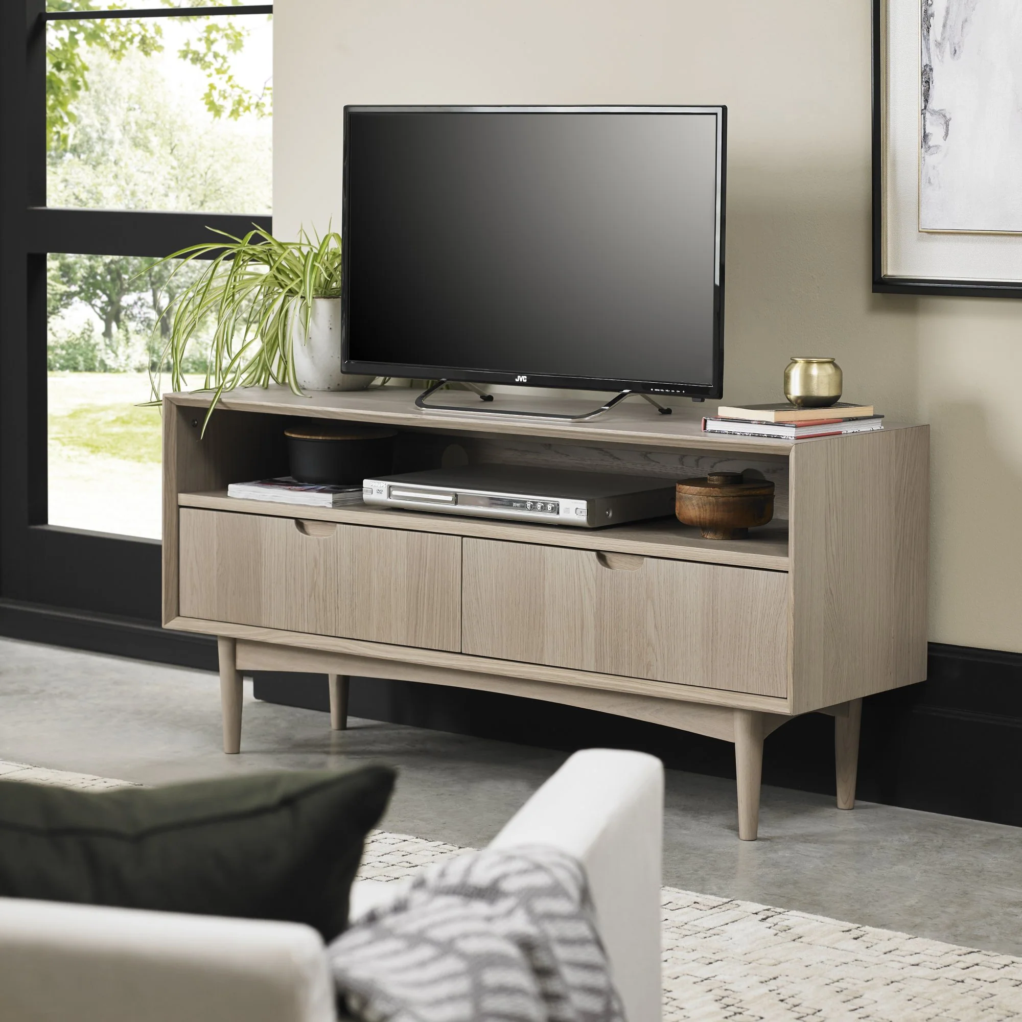 Brondby Scandi Oak Entertainment Unit