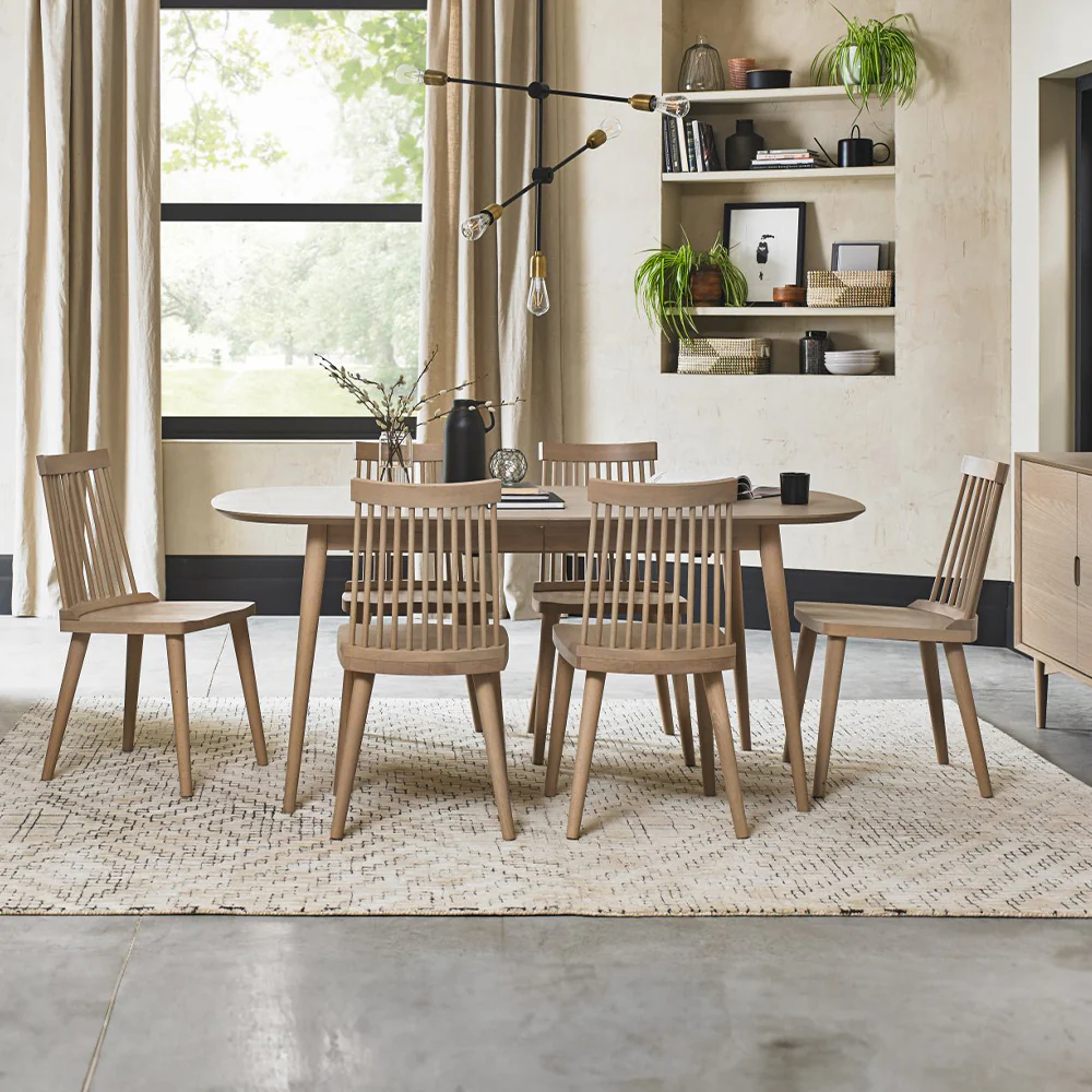 Brondby Scandi Oak 175-215cm Extending Dining Table