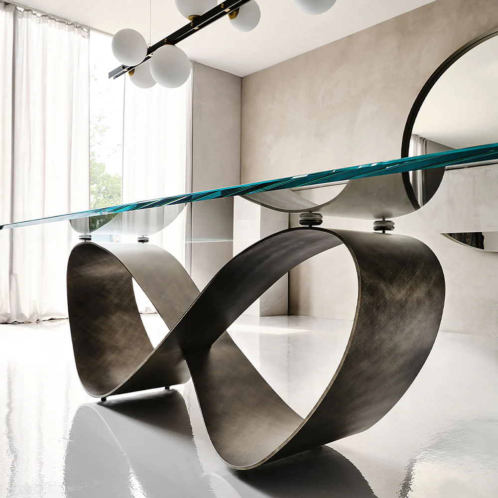 Cattelan Italia Butterfly Glass Dining Table - Image 3