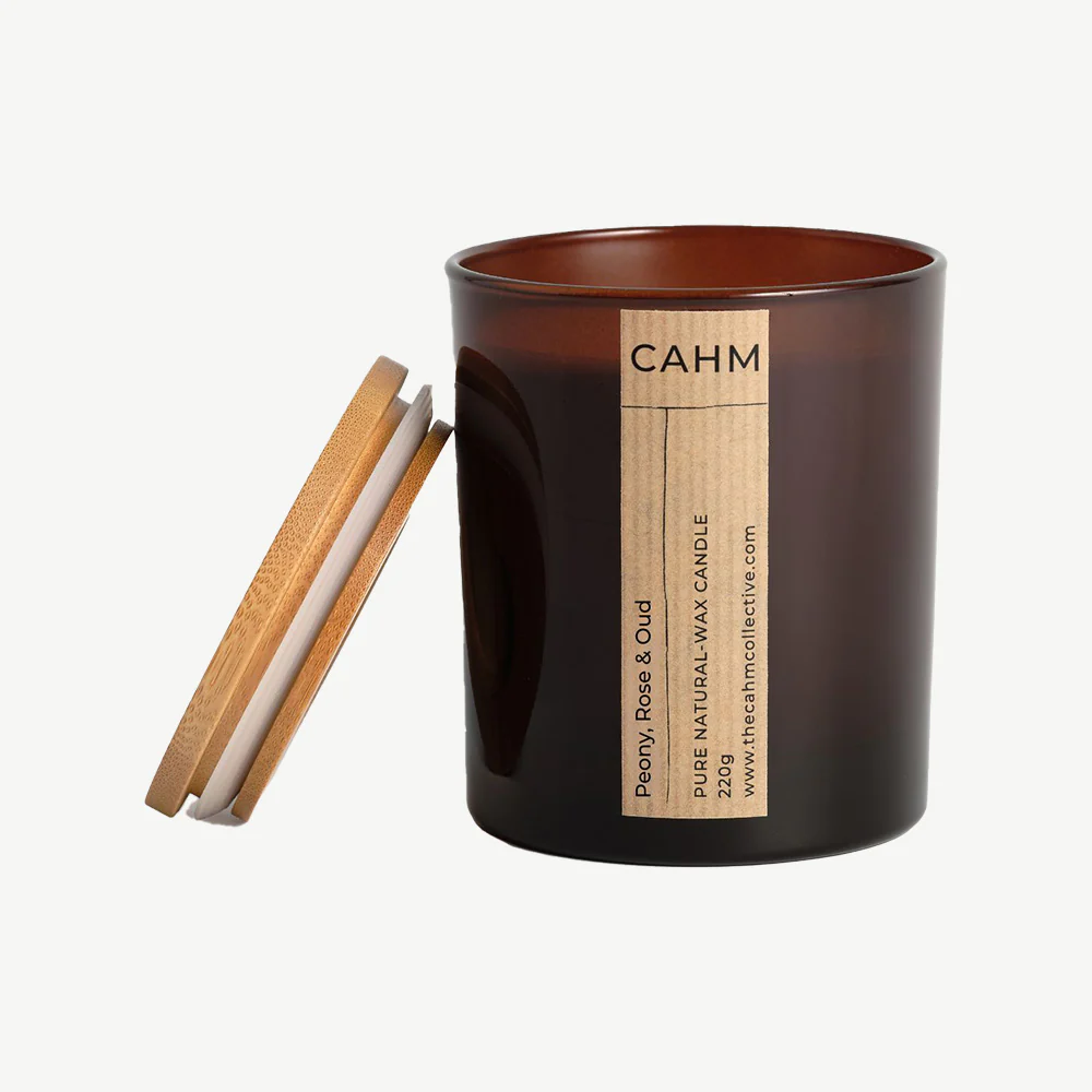 Cahm Peony, Rose & Oud Candle - Image 3