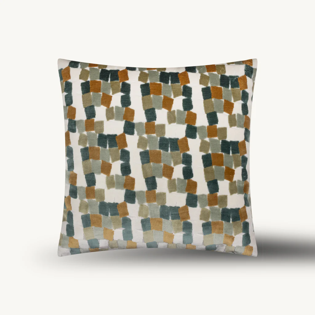 Calypso Velvet Jacquard Cushion - Image 3