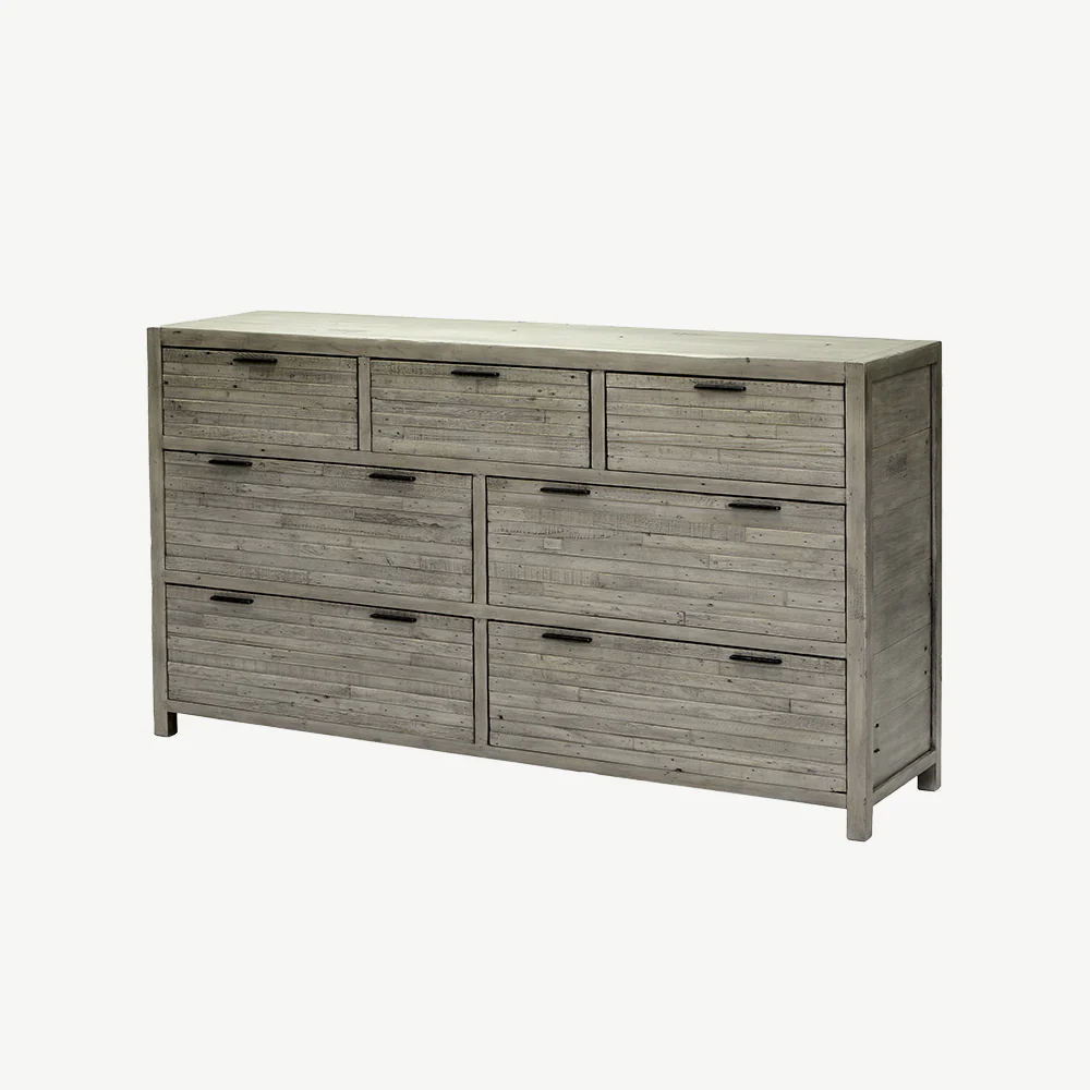 Camia Grey 7 Drawer Wide Chest - Image 2