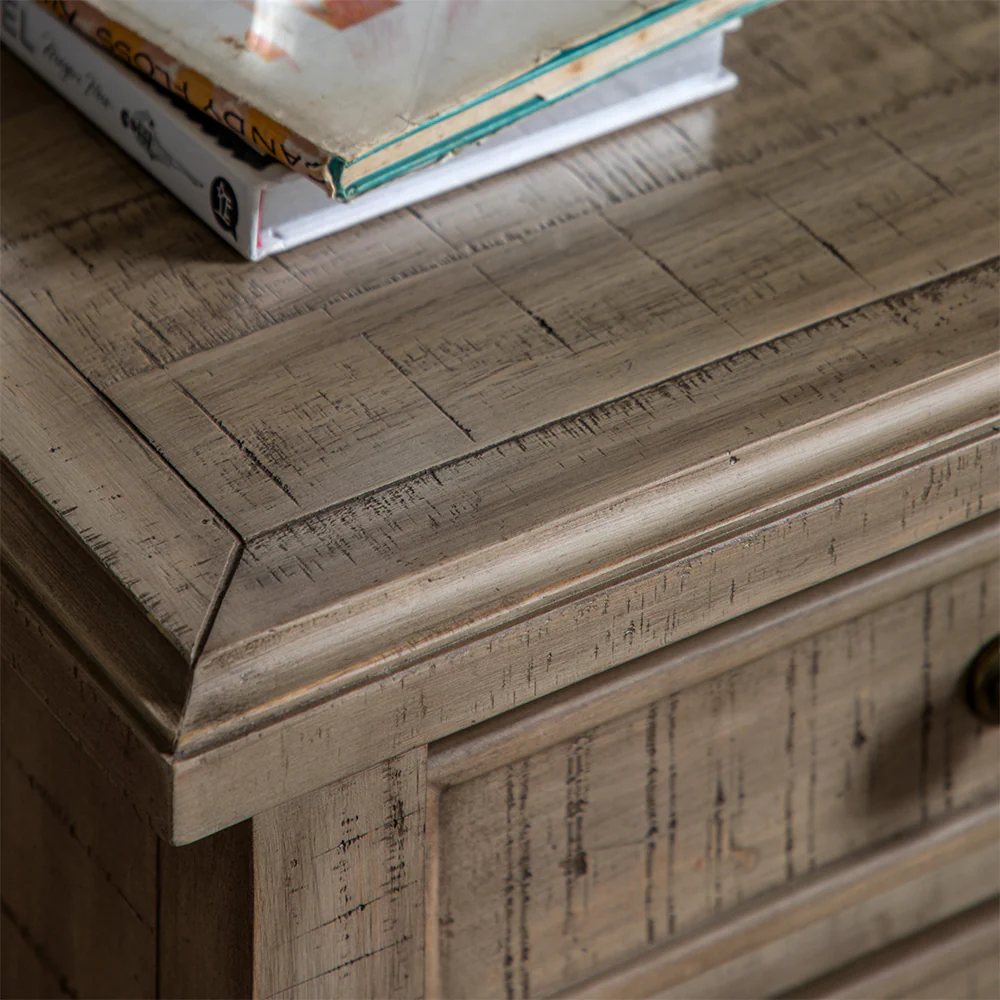 Cheviot 3 Drawer Bedside Table - Image 3