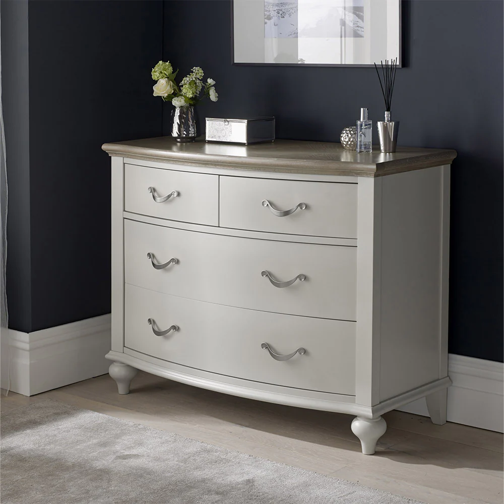 Dieppe Washed Oak & Grey 2+2 Drawer Chest - Image 4