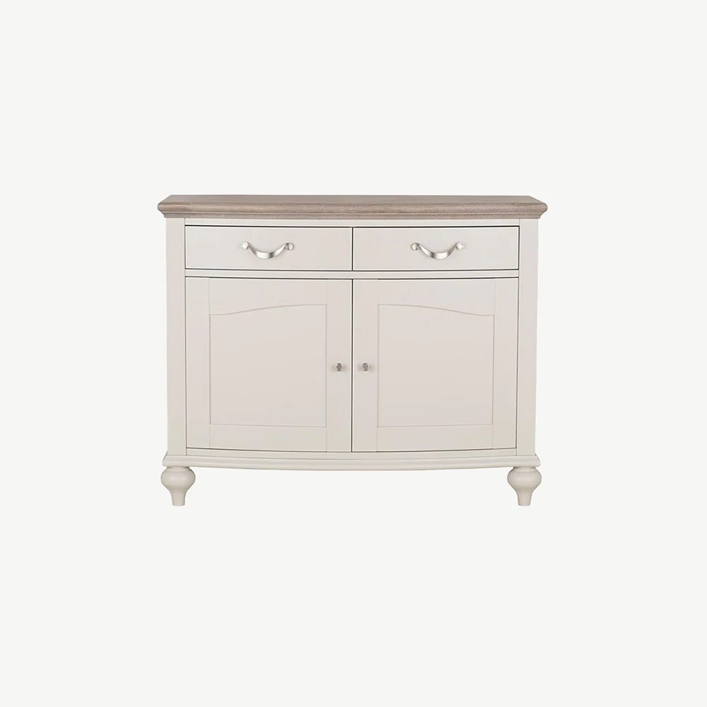 Dieppe Washed Oak & Grey Narrow Sideboard - Image 4