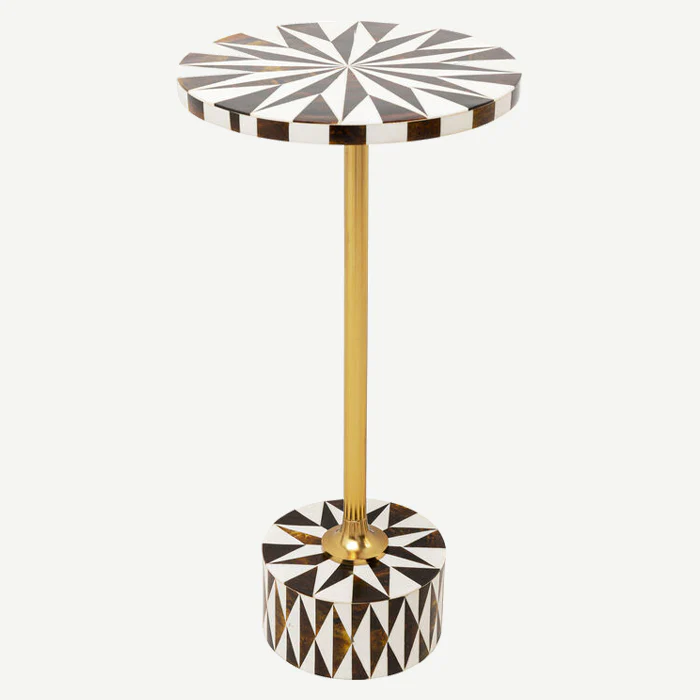 Domero Star Brown and White Side Table - Image 4