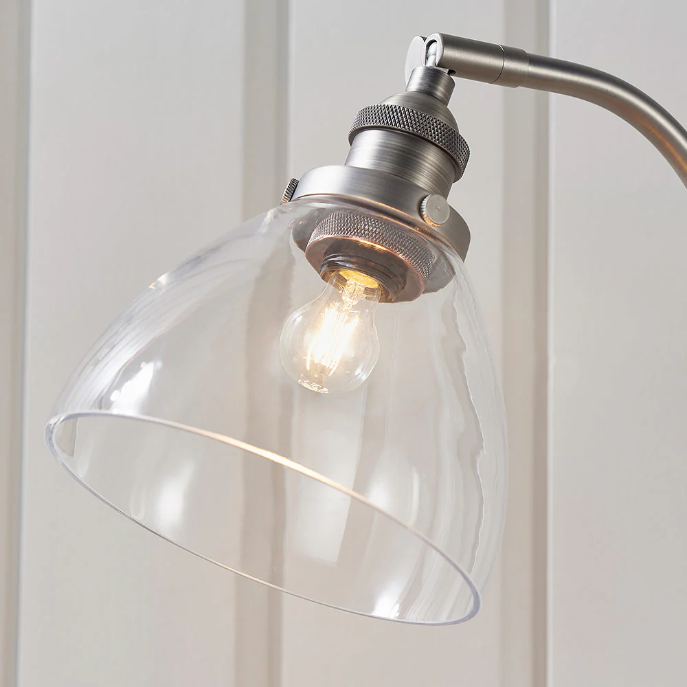 Tatton Brushed Silver Table Lamp - Image 2