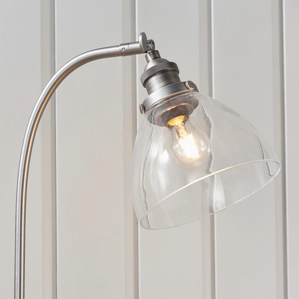 Tatton Brushed Silver Table Lamp - Image 4