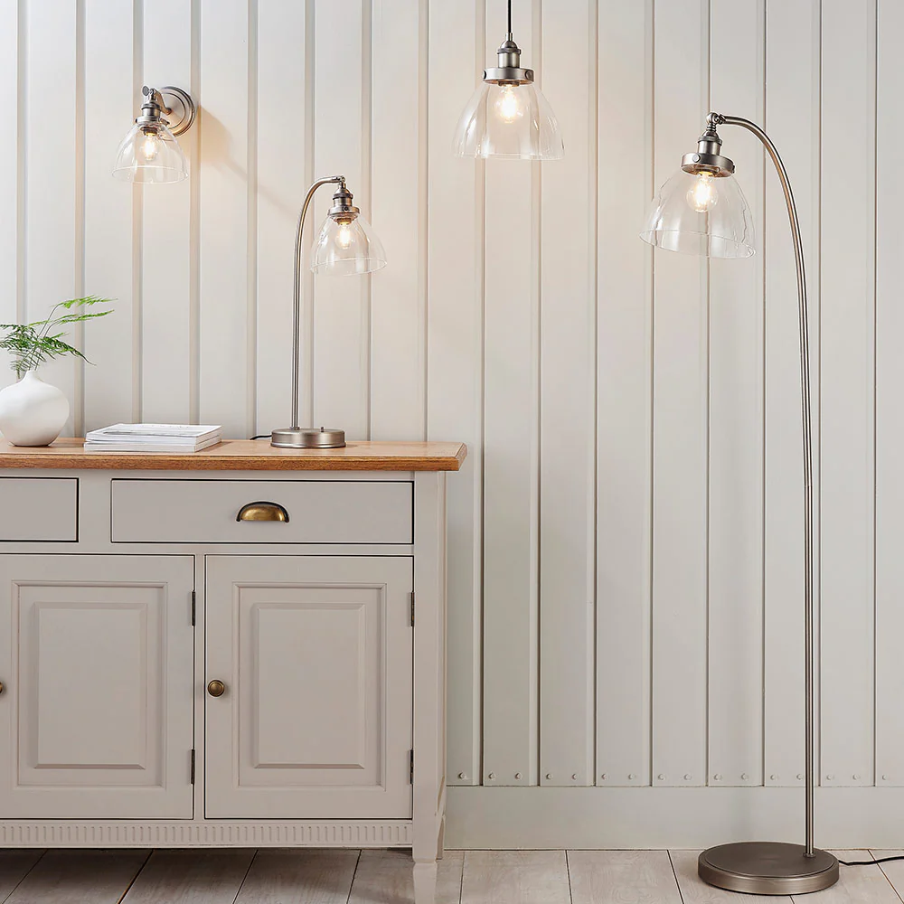 Tatton Brushed Silver Table Lamp - Image 5