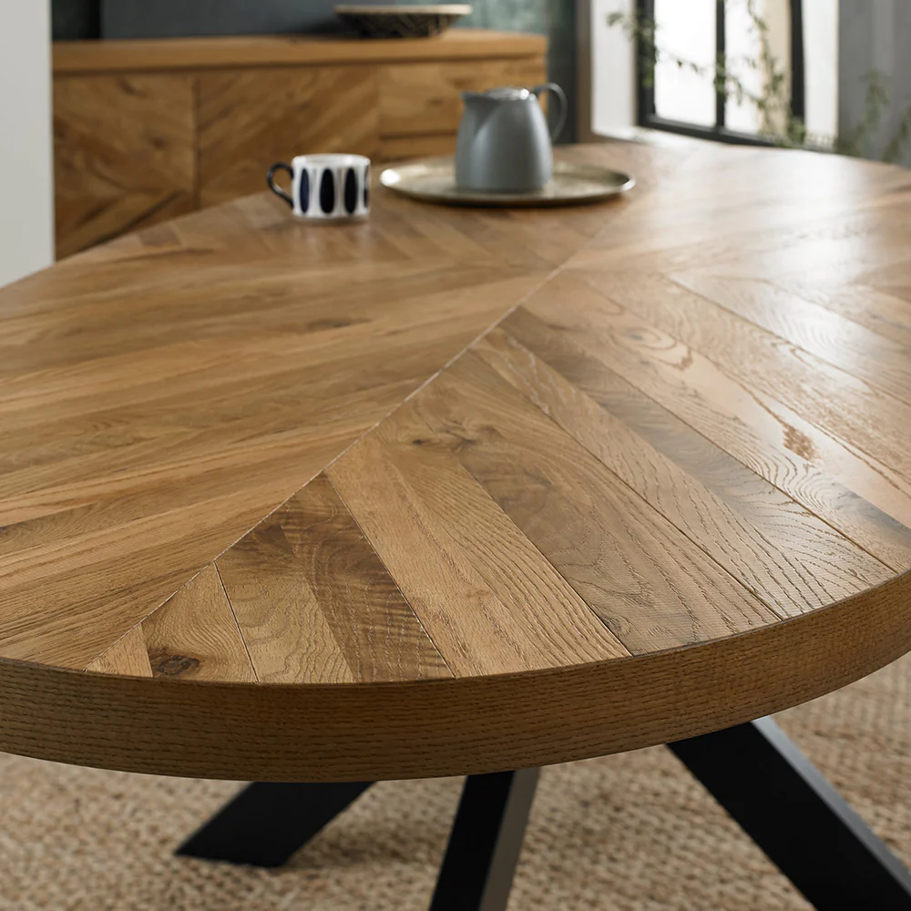 Glendale Rustic Oak 8 Seater Dining Table