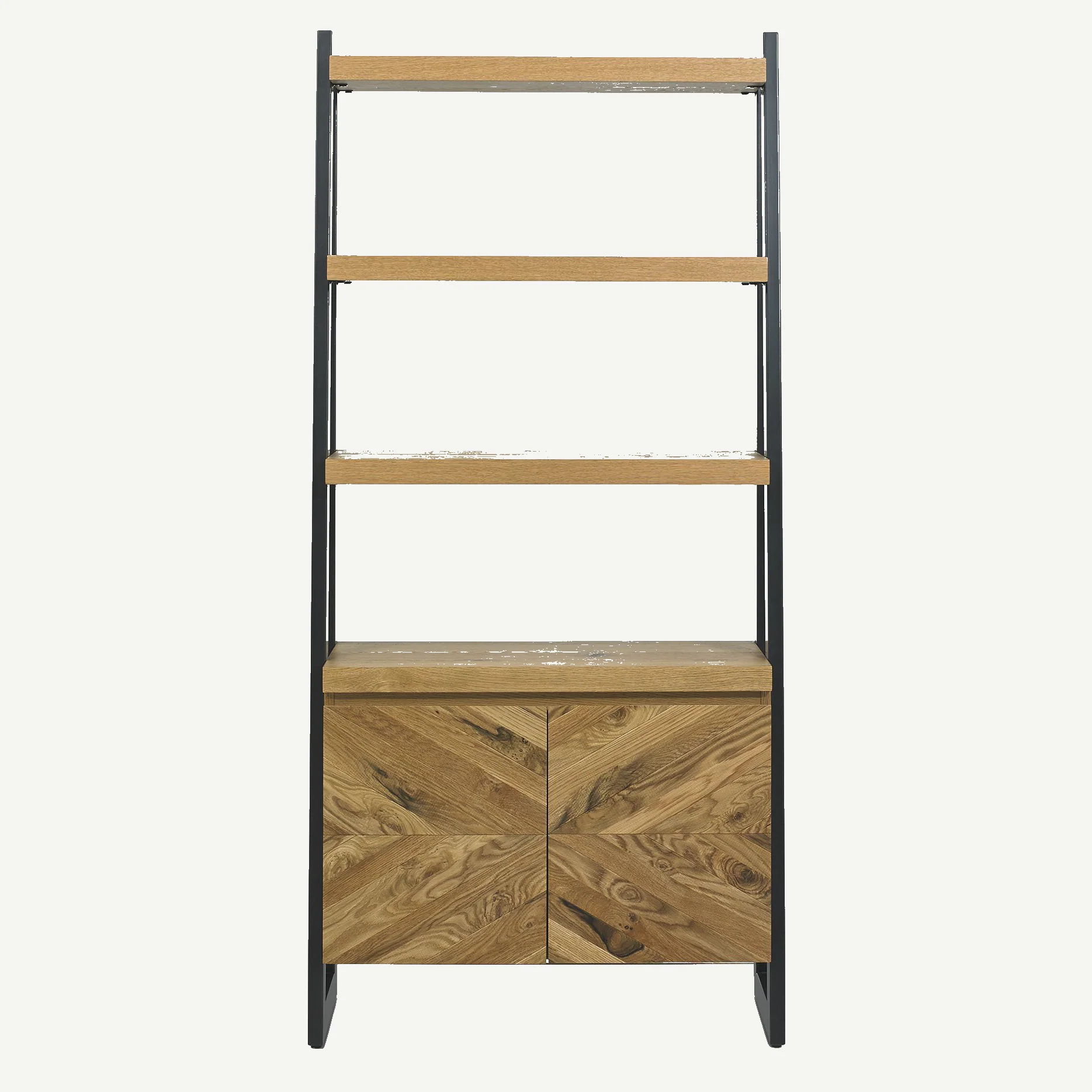 Glendale Rustic Oak Open Display Unit - Image 2
