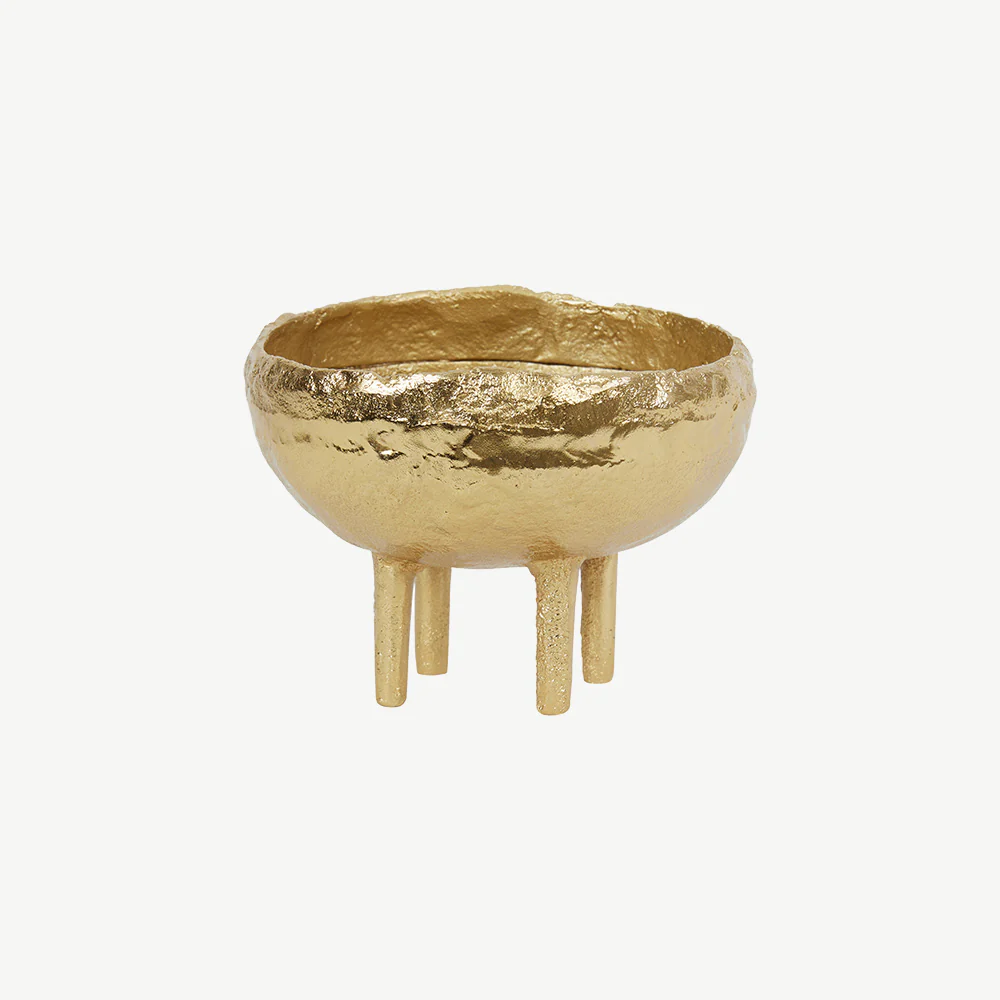 Gold Metal Footed Bowl - Image 3