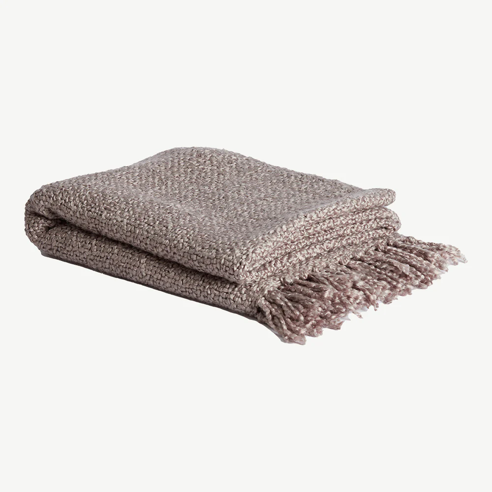 Grey Woven Throw