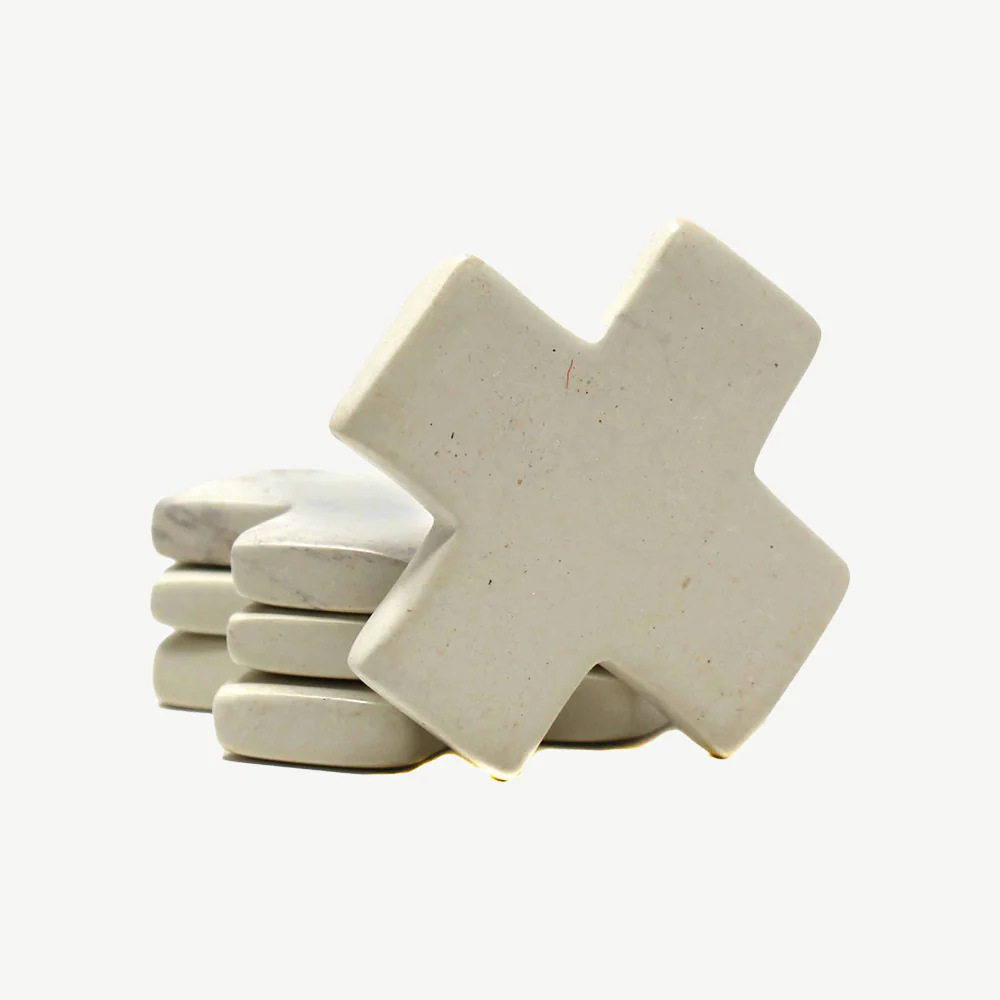 Hand Carved Soapstone Tic-Tac-Toe Game Set - Image 8