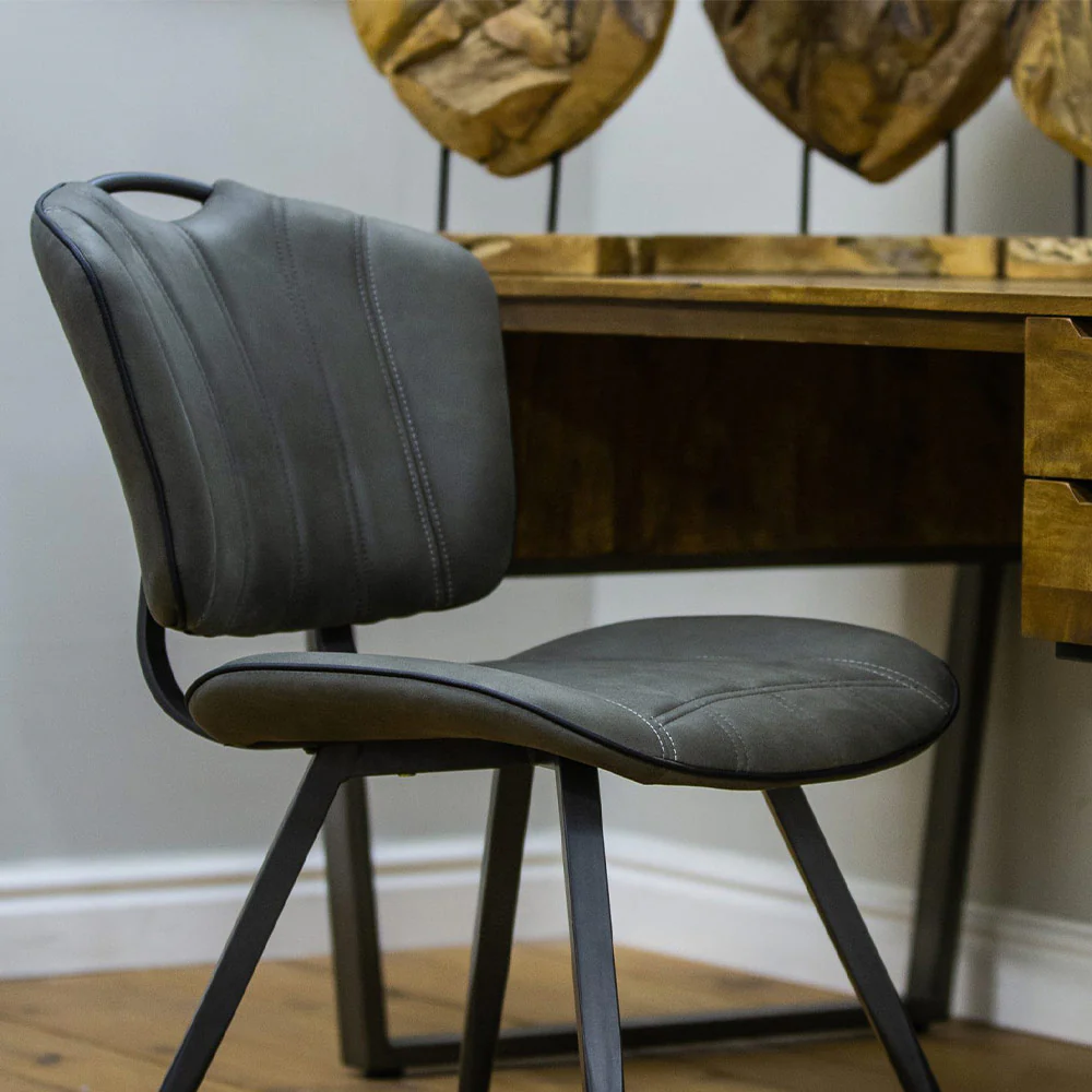 Irving Vegan Leather Dining Chair - Image 2