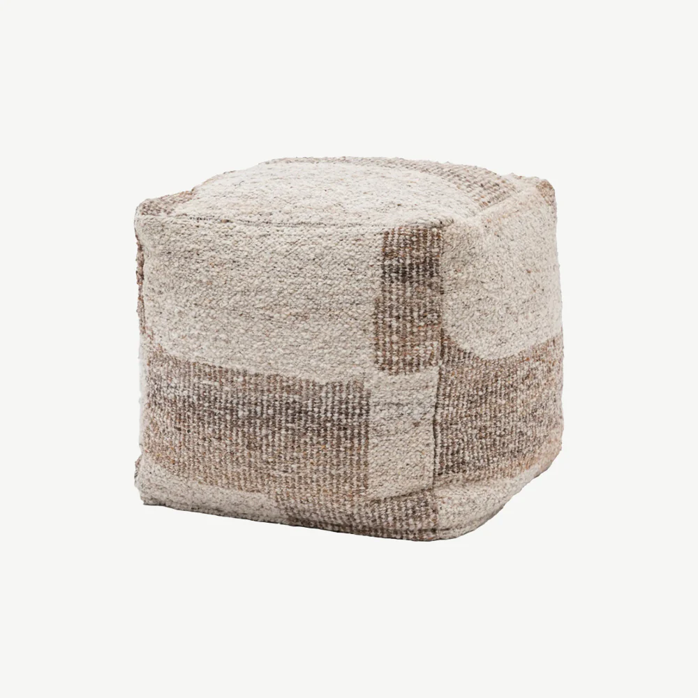 Herning Tonal Natural Pouffe - Image 4