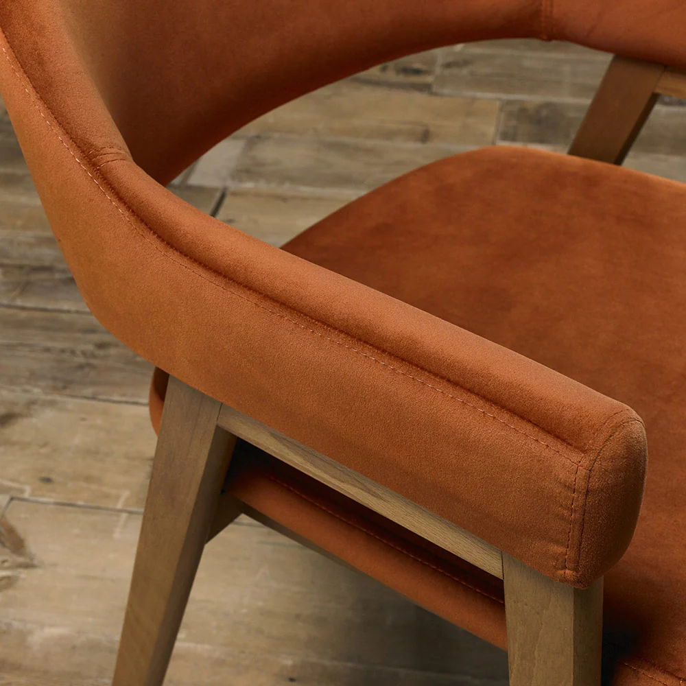 Highgate Rustic Oak Armchair - Image 10